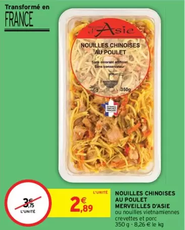 Merveilles D'asie - Nouilles Chinoises Au Poulet