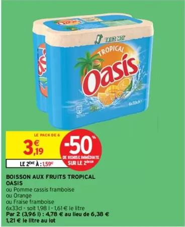 Oasis - Boisson Aux Fruits Tropical