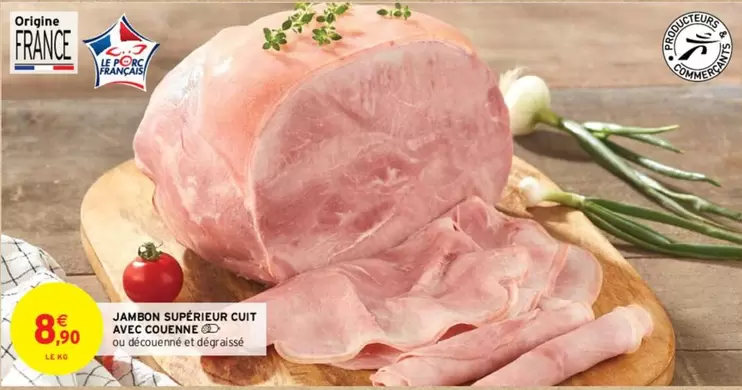 Jambon Suchefeur Cuit Avec Couenne