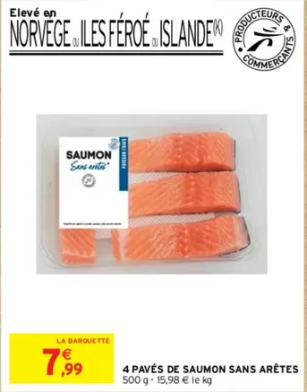 4 Pavés De Saumon Sans Arêtes