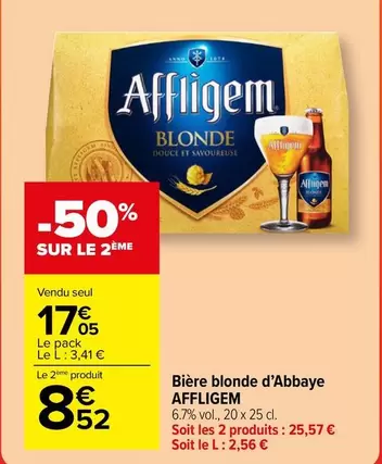 affligem - bière blonde d'abbaye