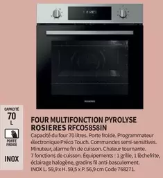 Rosières - Four Multifonction Pyrolyse RFC05858IN