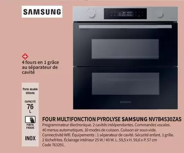 Samsung - Four Multifonction Pyrolyse NV7B4530ZAS