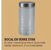 bocal en verre stan 