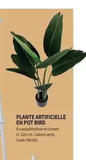 plante artificielle en pot bird