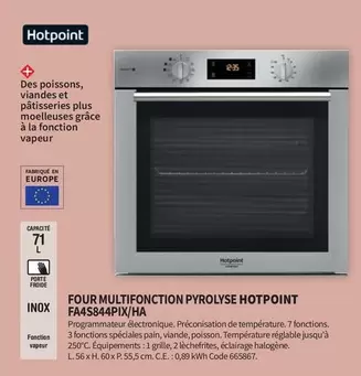 Hotpoint FA4S844PIX/HA : Four Multifonction Pyrolyse avec Promo et Caractéristiques Avancées