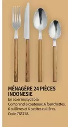 Ménagère 24 Pièces Indonesie