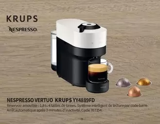 Nespresso - Vertuo Krups YY4889FD