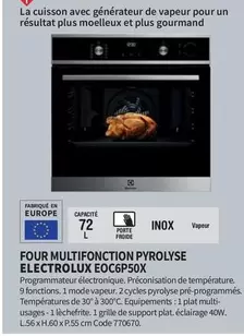 electrolux - four multifonction pyrolyse  eoc6p50x