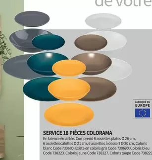 Service 18 Pièces Colorama