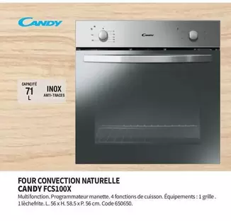 Candy - Four Convection Naturelle FCS100X 