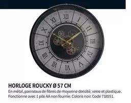 horloge roucky 57 cm