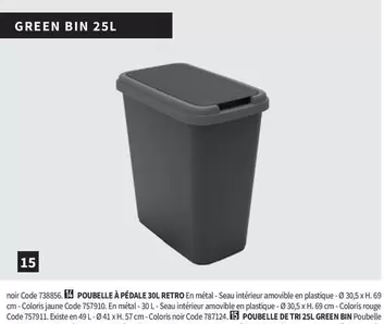 Poubelle De Tri Green Bin