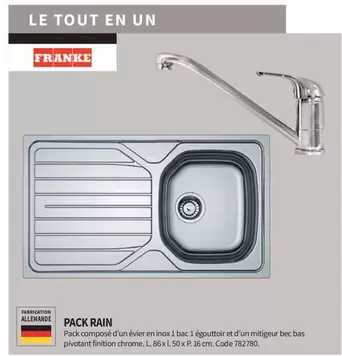 Franke - Pack Rain Évier