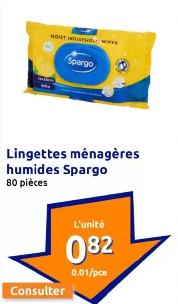 Spargo - Lingettes Ménagères Humides