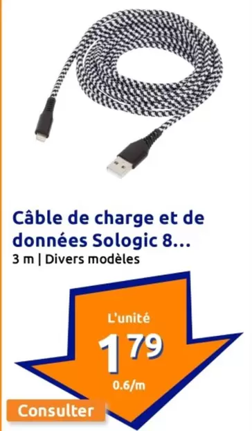 Câble De Charge Et De Données Sologic 8