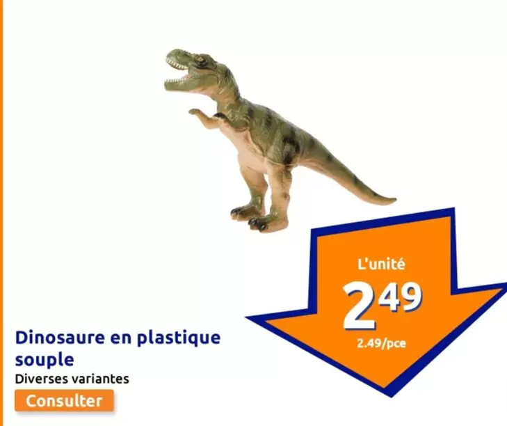 Dinosaure En Plastique Souple