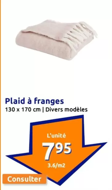 Plaid À Franges