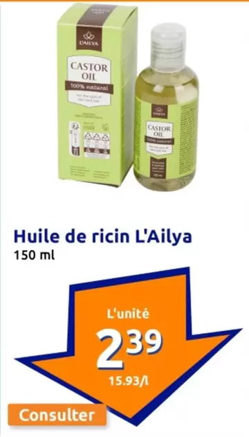 Castor Oil - Huile De Ricin L'ailha