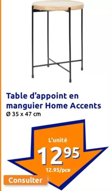 Table D'appoint En Manguier Home Accents