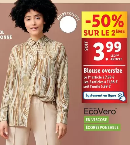 ecovero - blouse oversize