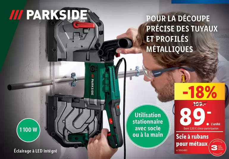 Parkside - Scie À Rubans Pour Métaux