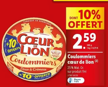 coeur de lion - coulommiers 