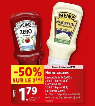 heinz - sauces