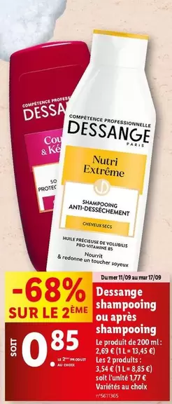 Dessange - Shampooing Ou Apres Shampoing