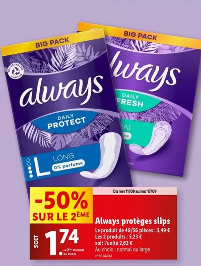 Always - Protèges Slips