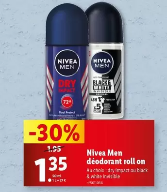 nivea men - déodorant roll on