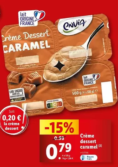 Envia - Crème Dessert Caramel