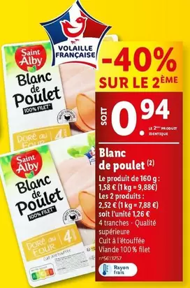 saint alby - blanc de poulet