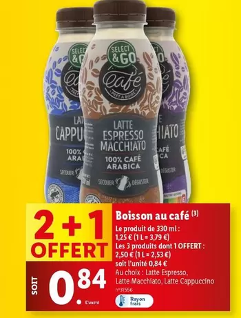 select&go - boisson au café