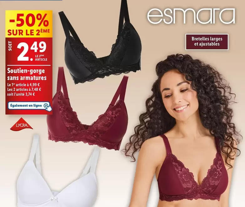 Esmara - Soutien-gorge Sans Armatures