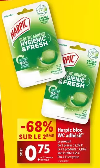 Harpic - Bloc Wc Adhesif 