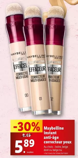 Maybelline  - Instantt Anti-Age Correcteur Yeux