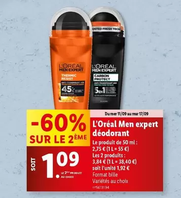 L'Oréal - Men Expert Déodorant