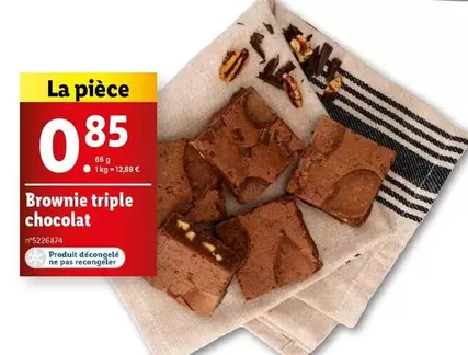 Brownie Triple Chocolat