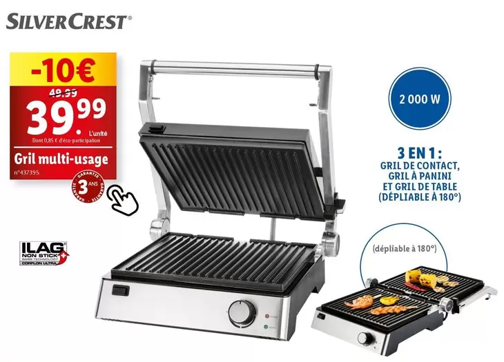 silvercrest - grill multi-usage