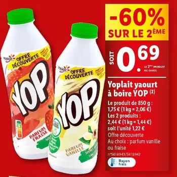 Yoplait - Yaourt À Boire YOP