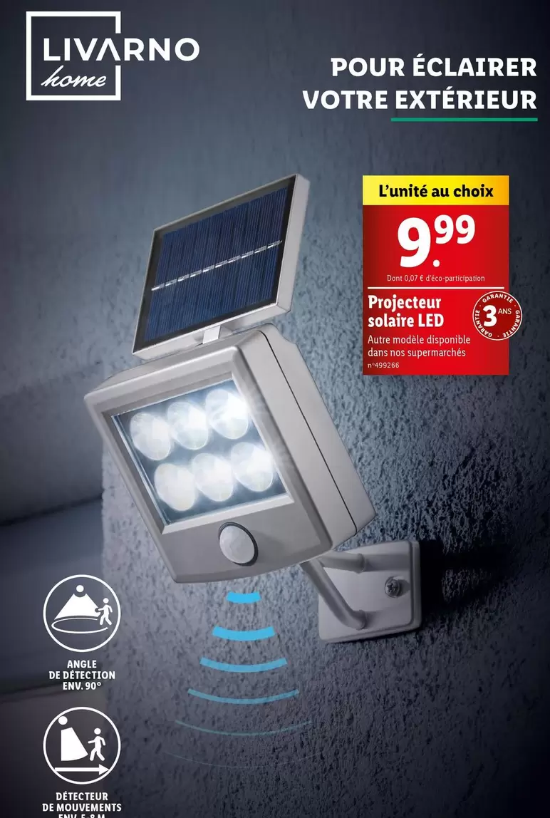 Livarno Home - Projecteur Solaire Led