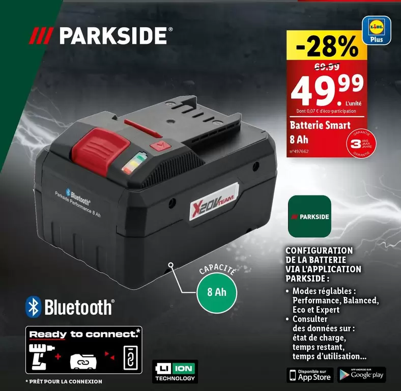 parkside - batterie smart