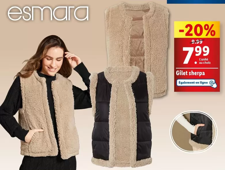 esmara - gilet sherpa