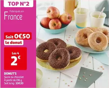 Donut'S offre à 2€ sur Auchan Hypermarché