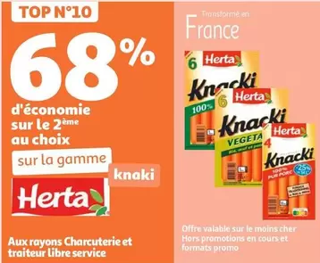 Herta - Sur La Gamme  offre sur Auchan Hypermarché