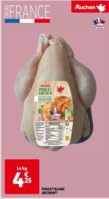 Auchan - Poulet Blanc