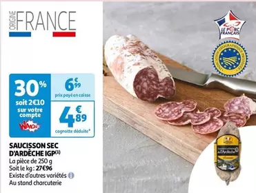 Saucisson Sec D'ardèche Igp