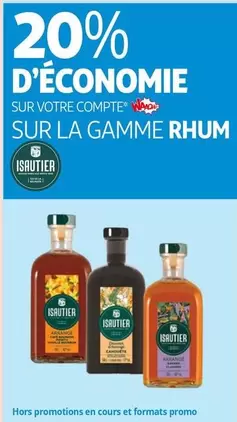 Isautier - Sur La Gamme Rhum offre sur Auchan Hypermarché