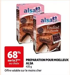 Alsa - Preparation Pour Moelleux offre sur Auchan Hypermarché